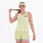 CAMISETA RUNNING MANGA SISA LEVIT AMARILLO PARA MUJER