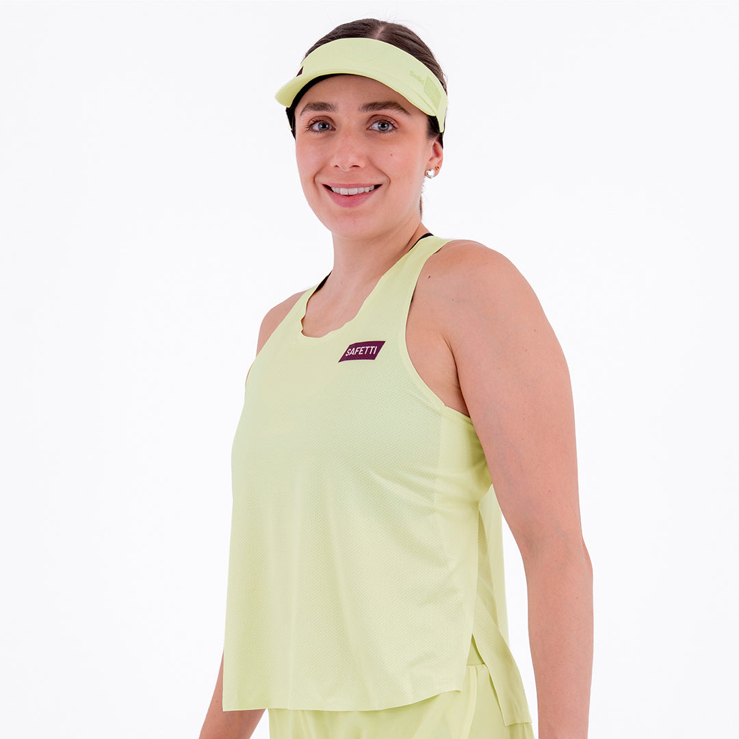 CAMISETA RUNNING MANGA SISA LEVIT AMARILLO PARA MUJER