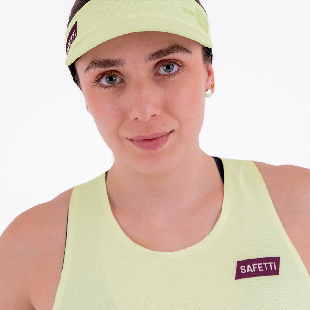 CAMISETA RUNNING MANGA SISA LEVIT AMARILLO PARA MUJER