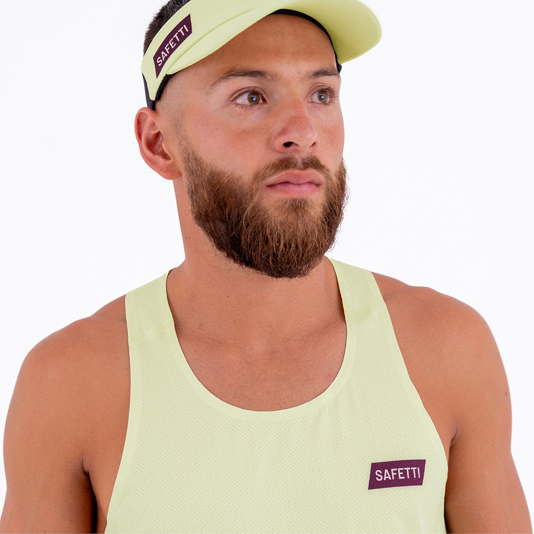 CAMISETA RUNNING MANGA SISA LEVIT AMARILLO PARA HOMBRE