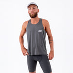 CAMISETA RUNNING MANGA SISA LEVIT GRIS PARA HOMBRE