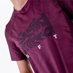 CAMISETA RUNNING MANGA CORTA PRO 405 CIRUELA PARA MUJER