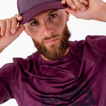 CAMISETA RUNNING MANGA CORTA PRO 405 CIRUELA PARA HOMBRE