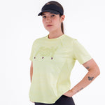 CAMISETA RUNNING MANGA CORTA PRO 405 AMARILLO PARA MUJER