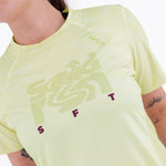 CAMISETA RUNNING MANGA CORTA PRO 405 AMARILLO PARA MUJER