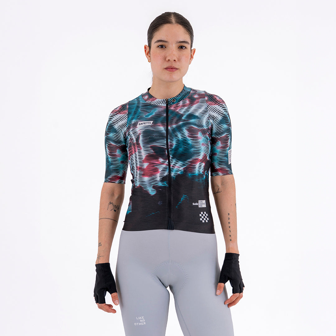 CAMISA CICLISMO MANGA CORTA SOLID CORE PARA MUJER