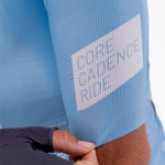 CAMISA CICLISMO MANGA CORTA SOLID BLU AURA PARA HOMBRE