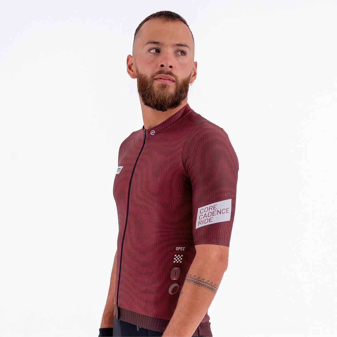 CAMISA CICLISMO MANGA CORTA PLUMWIME VINOTINTO PARA HOMBRE