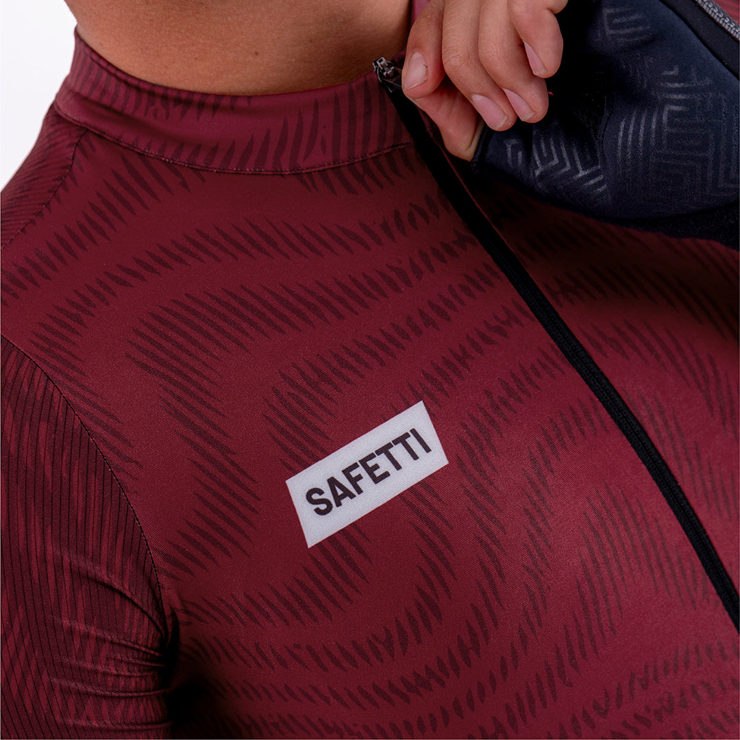 CAMISA CICLISMO MANGA CORTA PLUMWIME VINOTINTO PARA HOMBRE