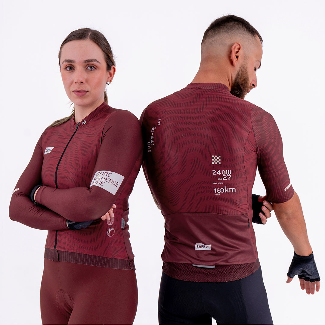CAMISA CICLISMO MANGA CORTA PLUMWIME VINOTINTO PARA HOMBRE