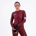 CAMISA CICLISMO MANGA LARGA PLUMWIME VINOTINTO PARA MUJER