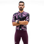 CAMISA CICLISMO MANGA CORTA TIDE CIRUELA PARA HOMBRE