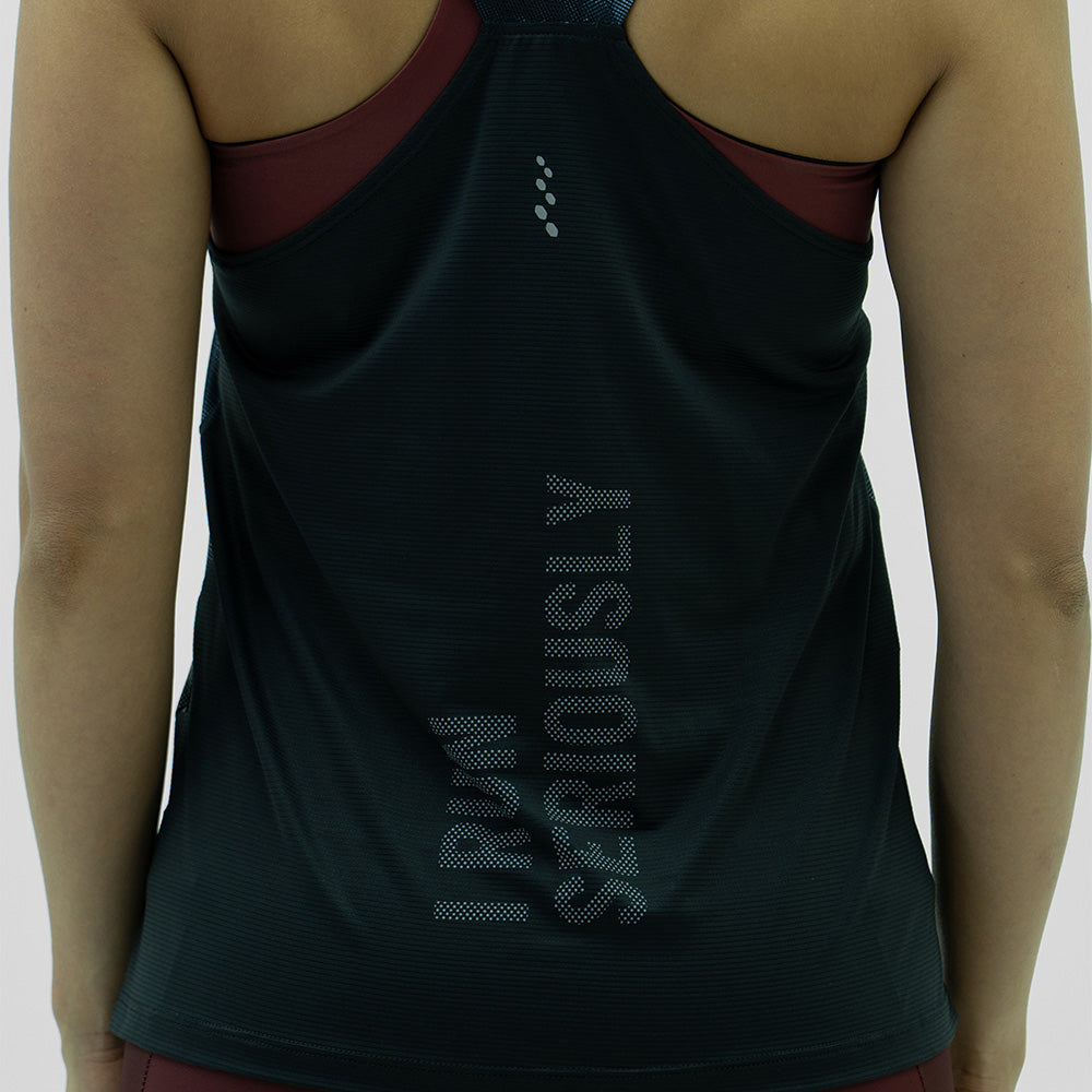 CAMISETARUNNING MANGA SISA STROBE NEGRO PARA MUJER