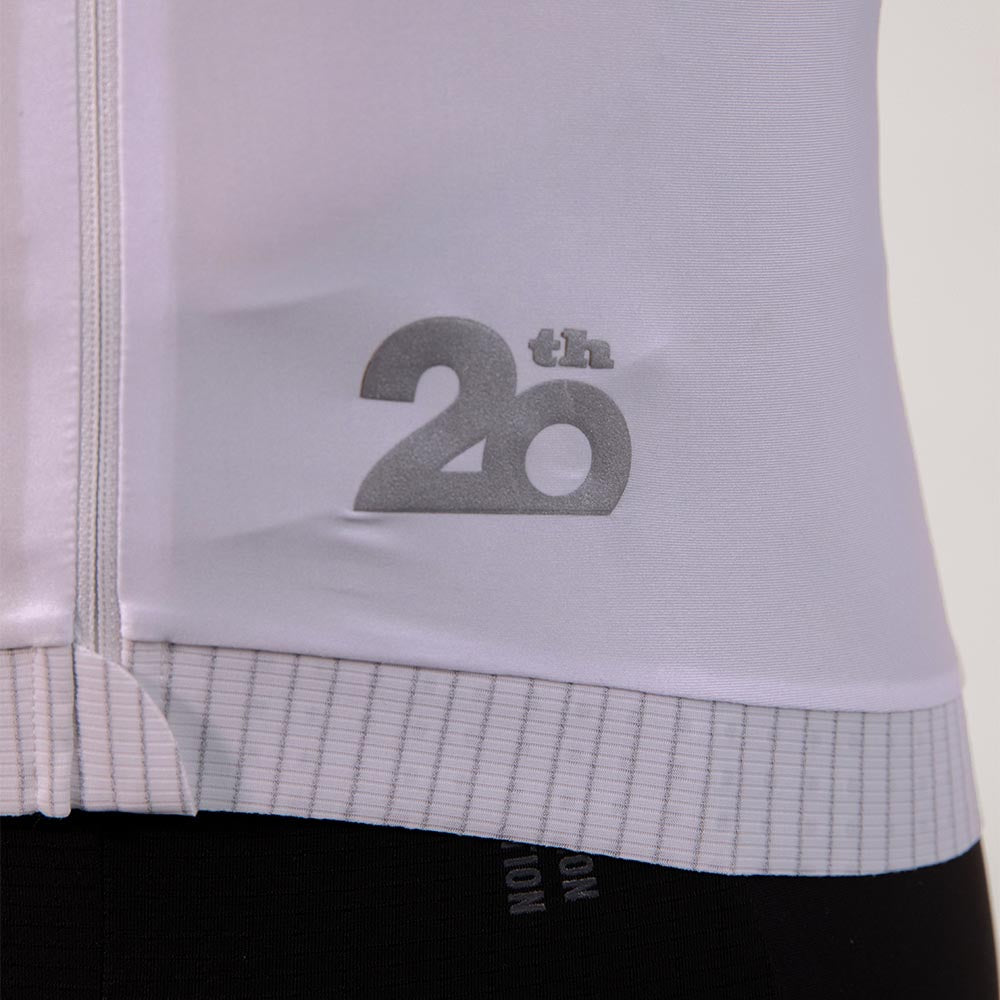 CAMISA CICLISMO MANGA CORTA ESSENTIAL WHITE PARA HOMBRE