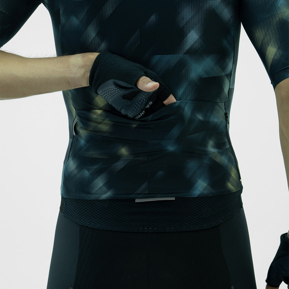 CAMISA CICLISMO MANGA CORTA STROBE NEGRO PARA HOMBRE