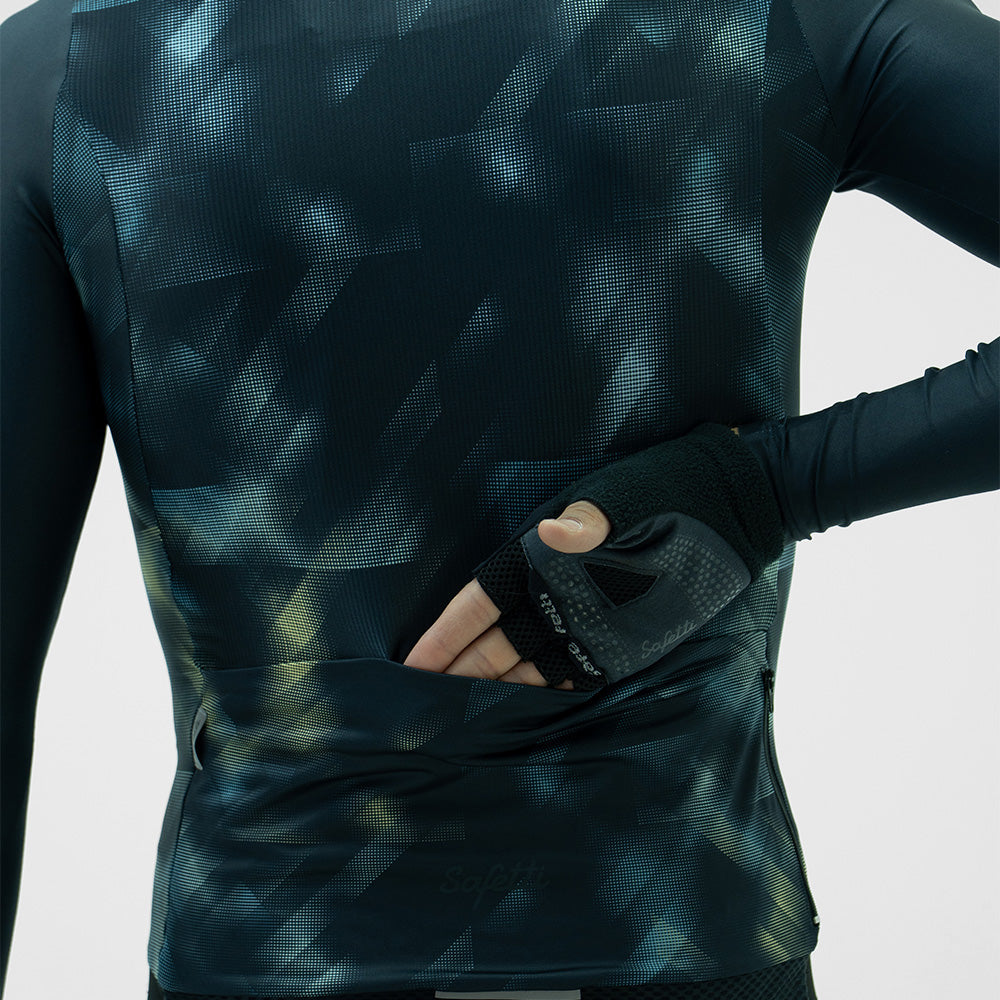 CAMISA CICLISMO MANGA LARGA STROBE NEGRO PARA HOMBRE