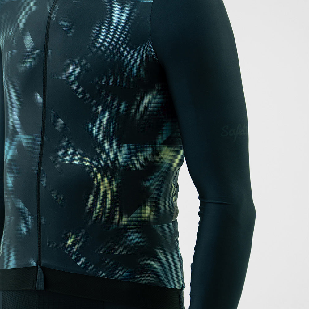 CAMISA CICLISMO MANGA LARGA STROBE NEGRO PARA HOMBRE