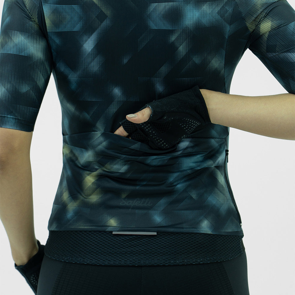 CAMISA CICLISMO MANGA CORTA STROBE NEGRO PARA MUJER