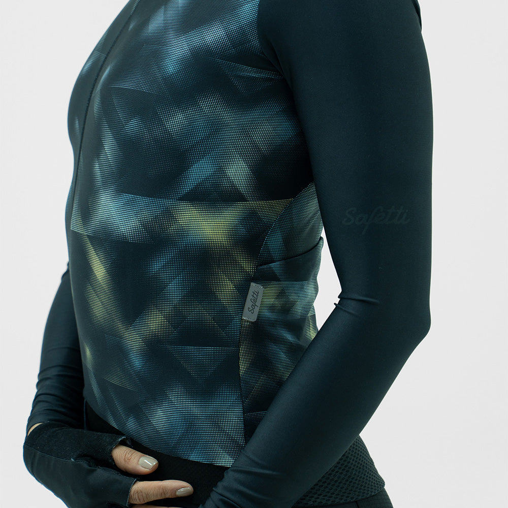 CAMISA CICLISMO MANGA LARGA STROBE NEGRO PARA MUJER