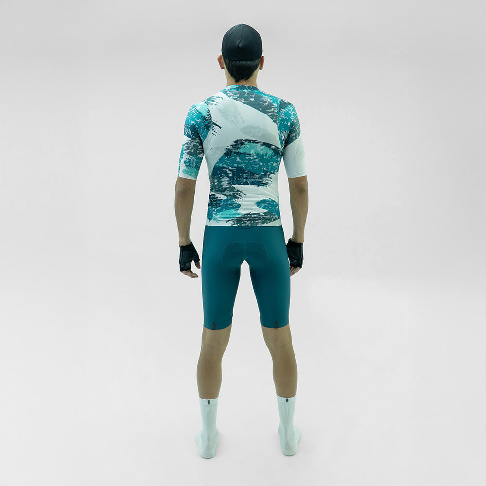 CAMISA CICLISMO MANGA CORTA SWIPE BLANCO PARA HOMBRE