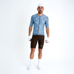 CAMISA CICLISMO MANGA CORTA ENGRAVED BLUE PARA HOMBRE