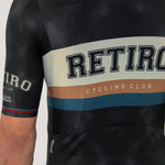 CAMISA CICLISMO MANGA CORTA RETIRO 2025 BLACK PARA HOMBRE