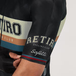 CAMISA CICLISMO MANGA CORTA RETIRO 2025 BLACK PARA HOMBRE