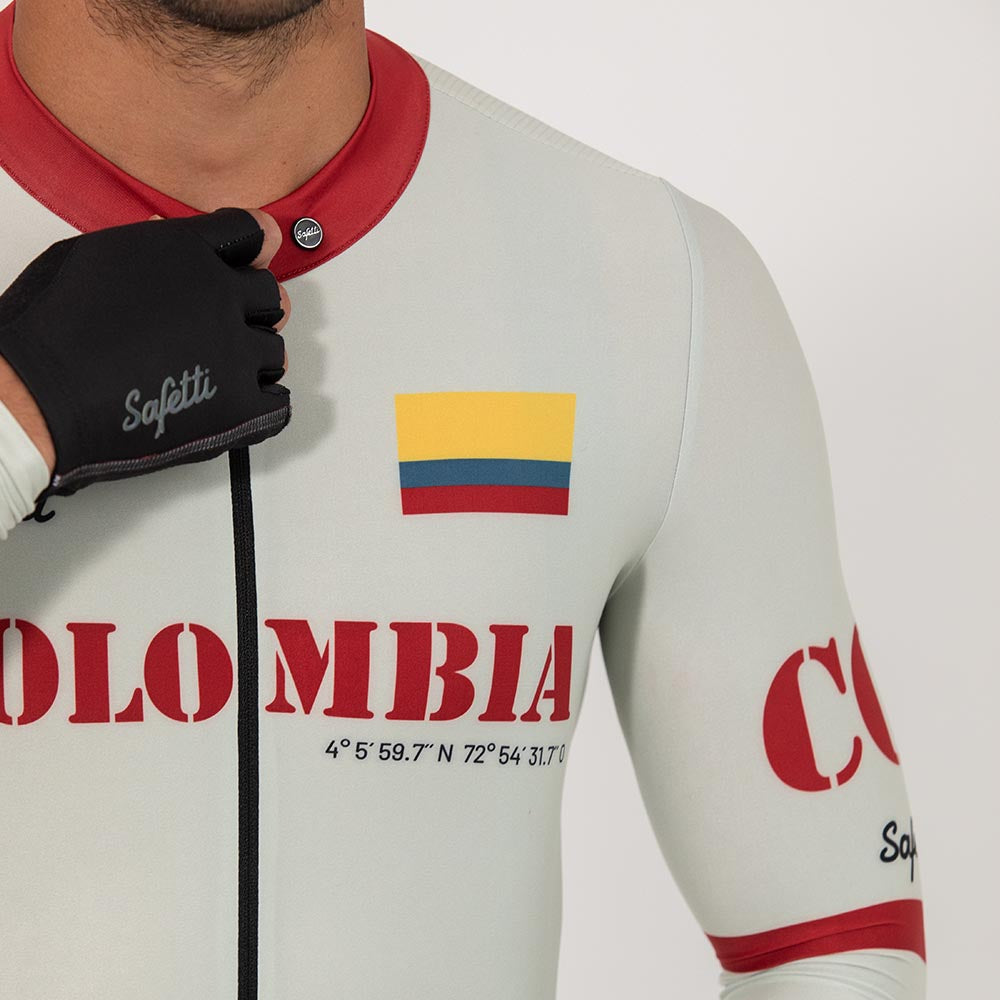 CAMISA CICLISMO MANGA LARGA COLOMBIA 51 PARA HOMBRE