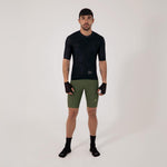CAMISA CICLISMO MANGA CORTA ESSENTIAL BLACK PARA HOMBRE
