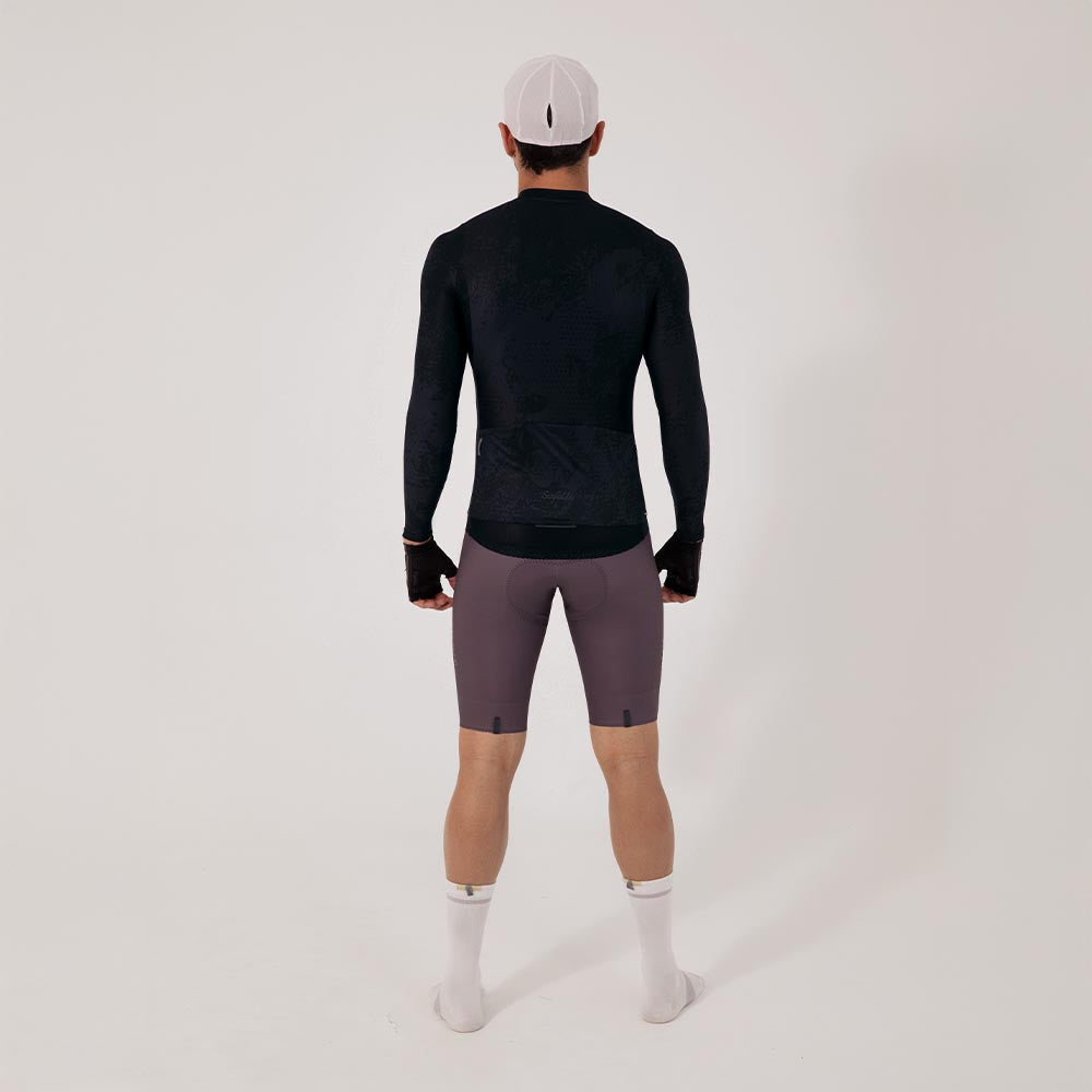 CAMISA CICLISMO MANGA LARGA ESSENTIAL BLACK PARA HOMBRE