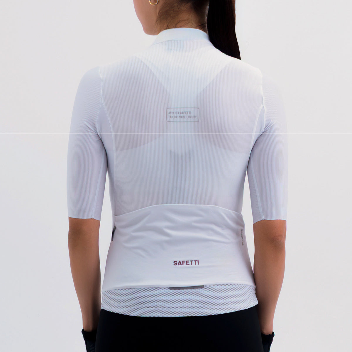 CAMISA CICLISMO MANGA CORTA LATITUDE BLANCA PARA MUJER