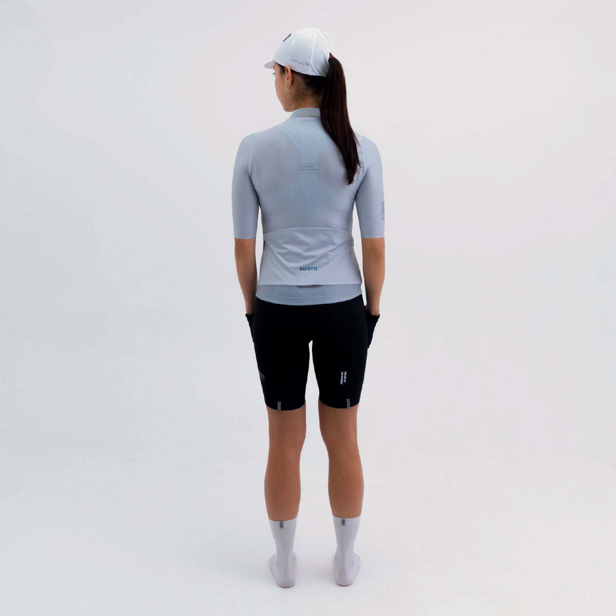 CAMISA CICLISMO MANGA CORTA LATITUDE GRIS PARA MUJER