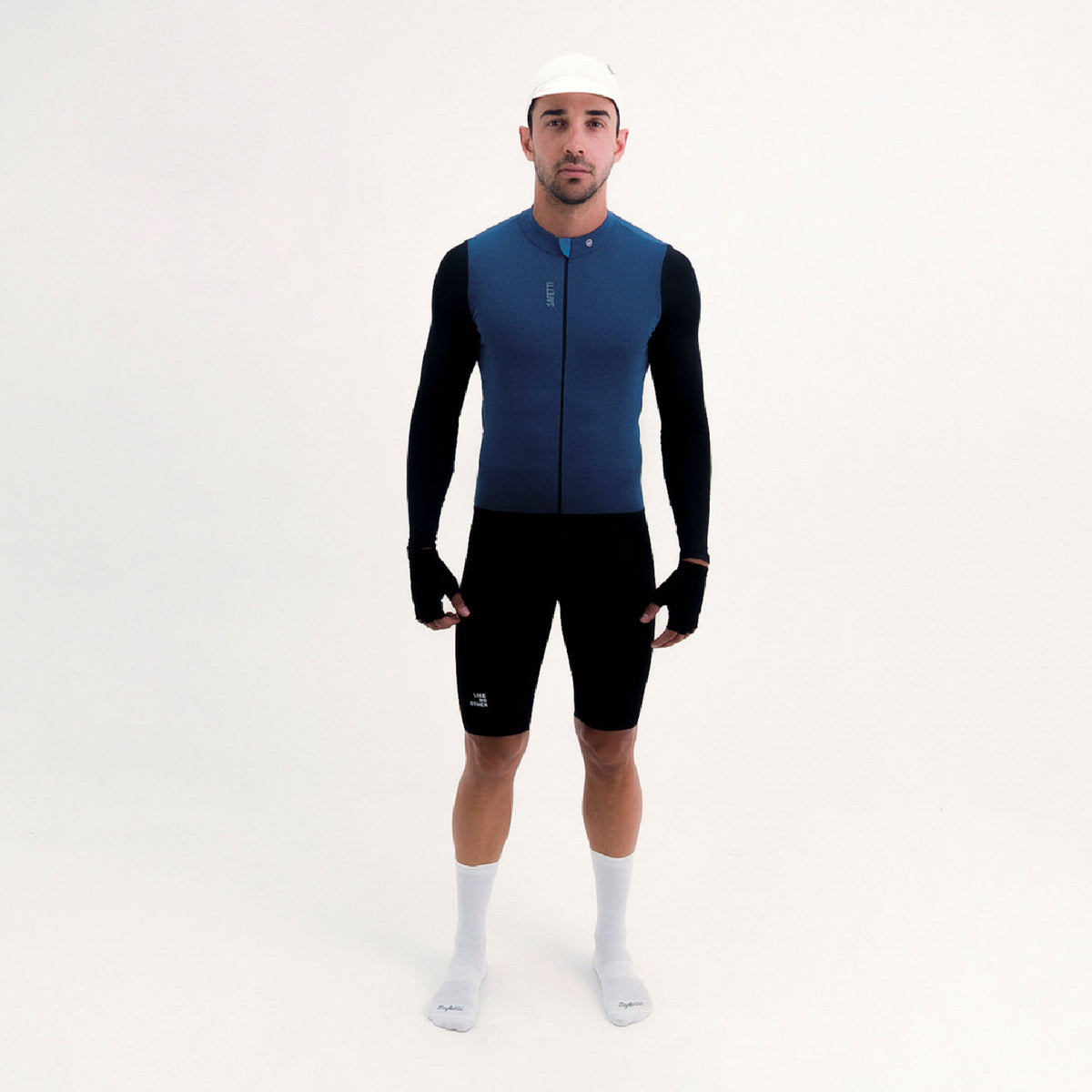 CAMISA CICLISMO MANGA LARGA CLIMATE AZUL PARA HOMBRE