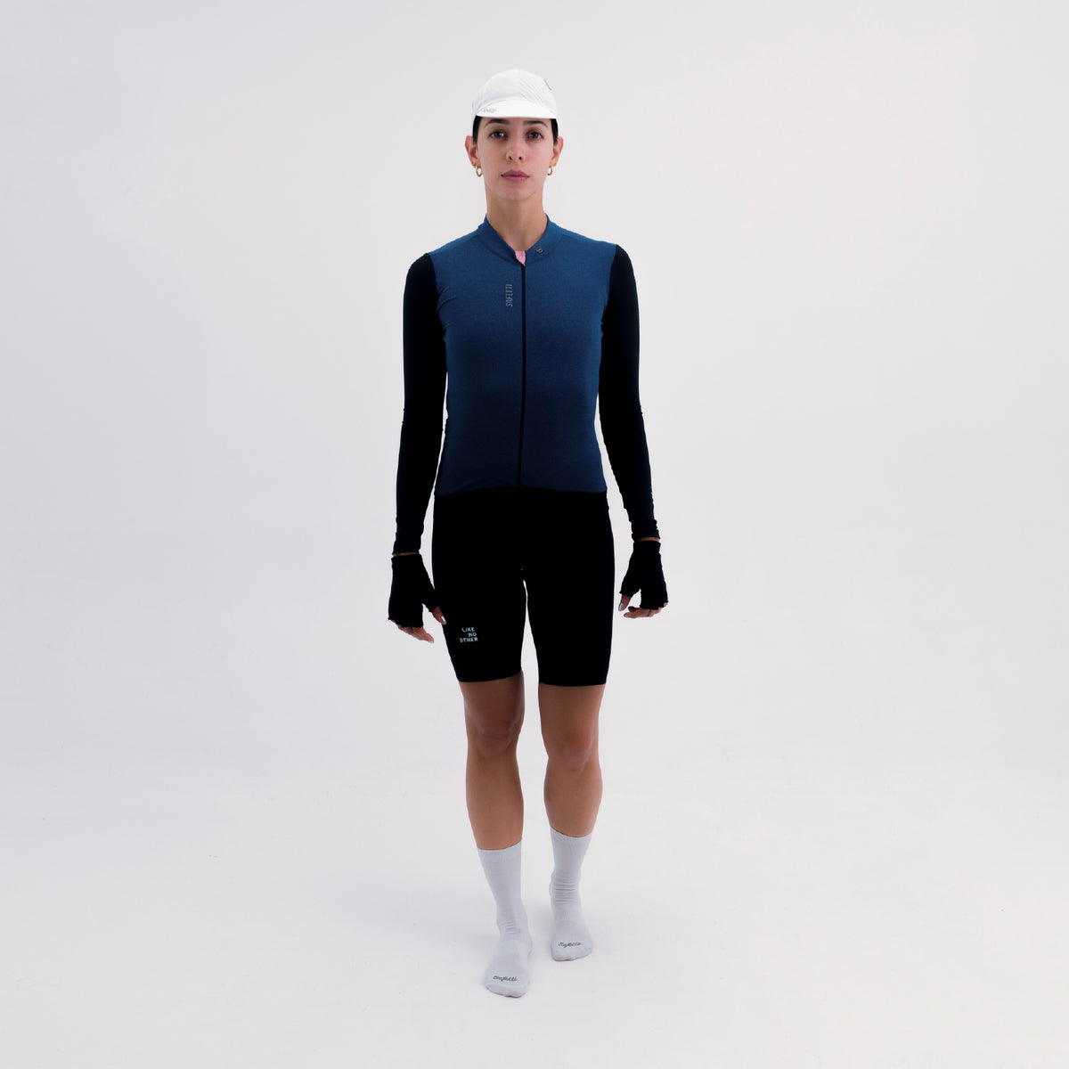 CAMISA CICLISMO MANGA LARGA CLIMATE AZUL PARA MUJER