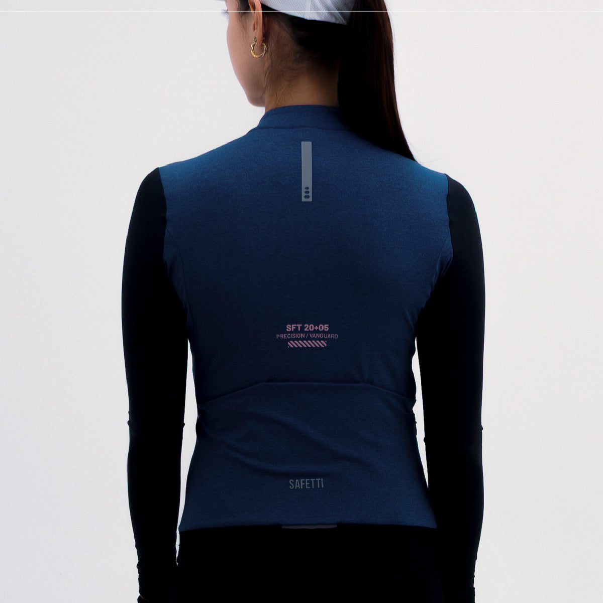 CAMISA CICLISMO MANGA LARGA CLIMATE AZUL PARA MUJER