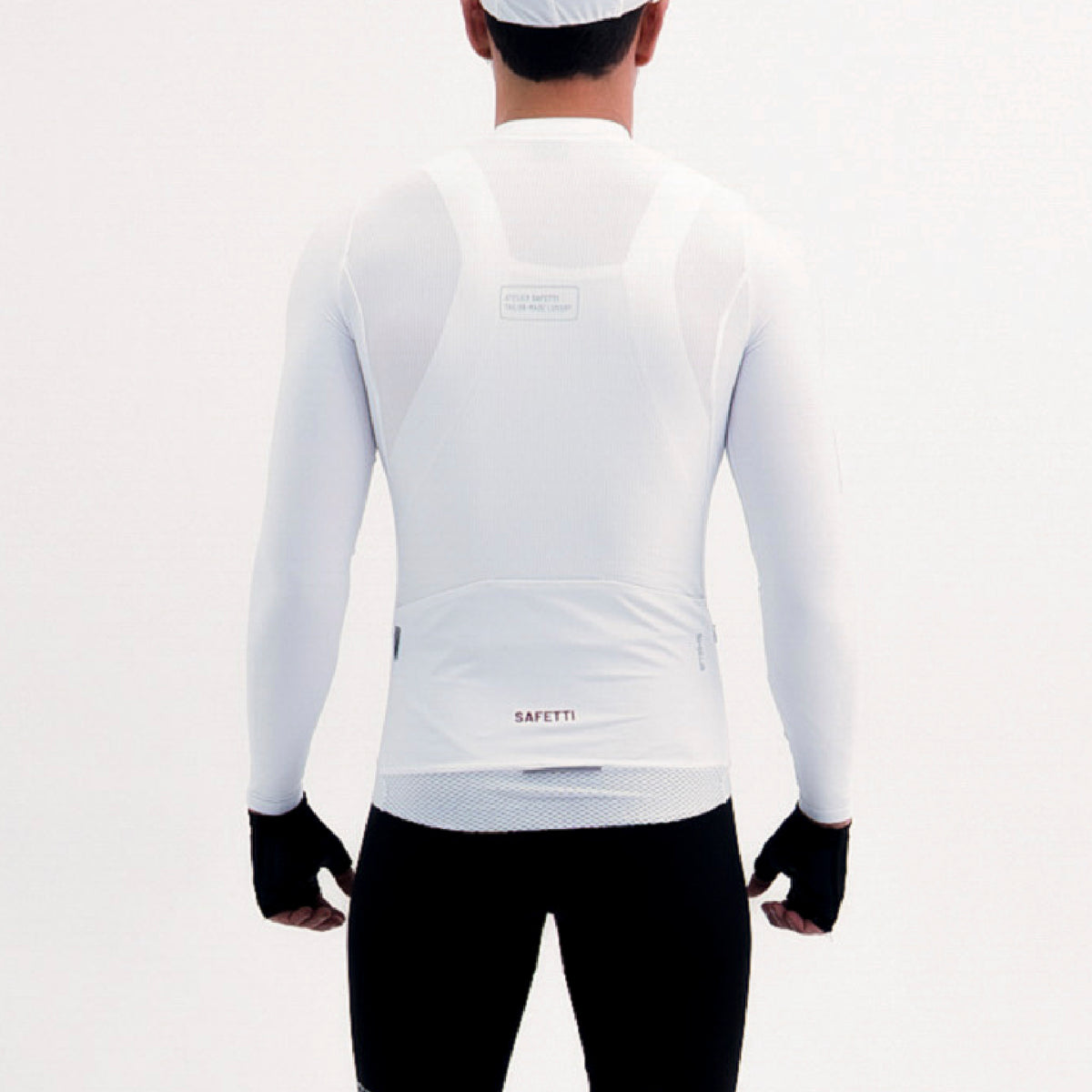 CAMISA CICLISMO MANGA LARGA LATITUDE BLANCA PARA HOMBRE