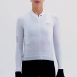 CAMISA CICLISMO MANGA LARGA LATITUDE BLANCA PARA MUJER