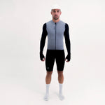 CAMISA CICLISMO MANGA LARGA CLIMATE GRIS PARA HOMBRE