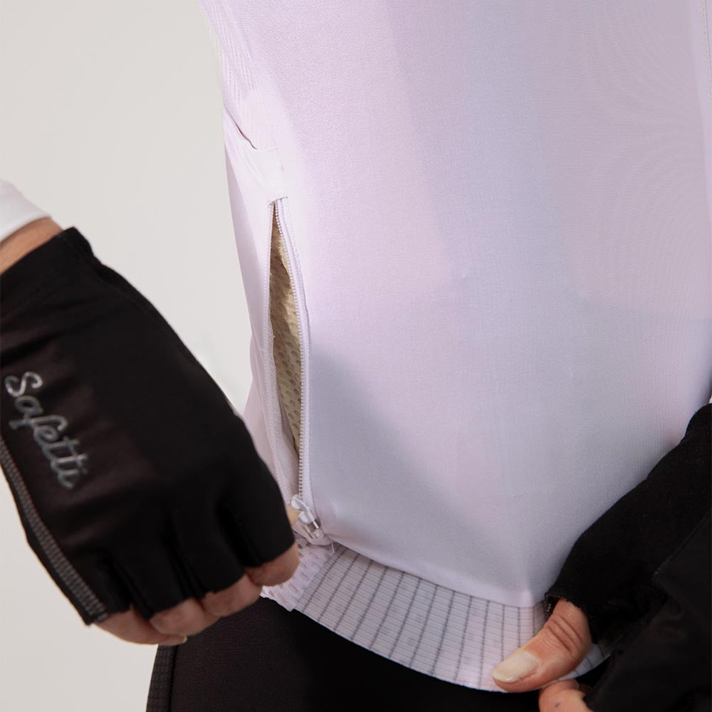 CAMISA CICLISMO MANGA LARGA ESSENTIAL WHITE PARA MUJER