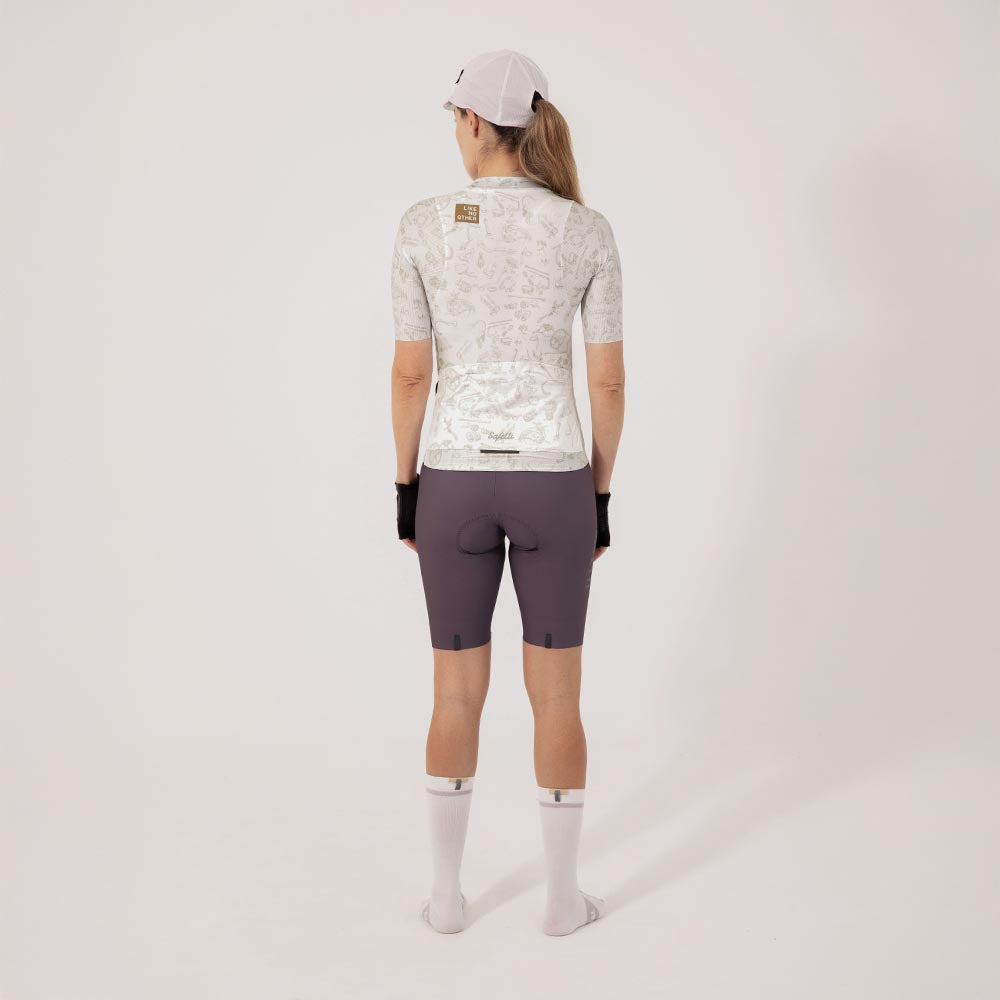 CAMISA CICLISMO MANGA CORTA CLASSIC PARTS PERLA PARA MUJER