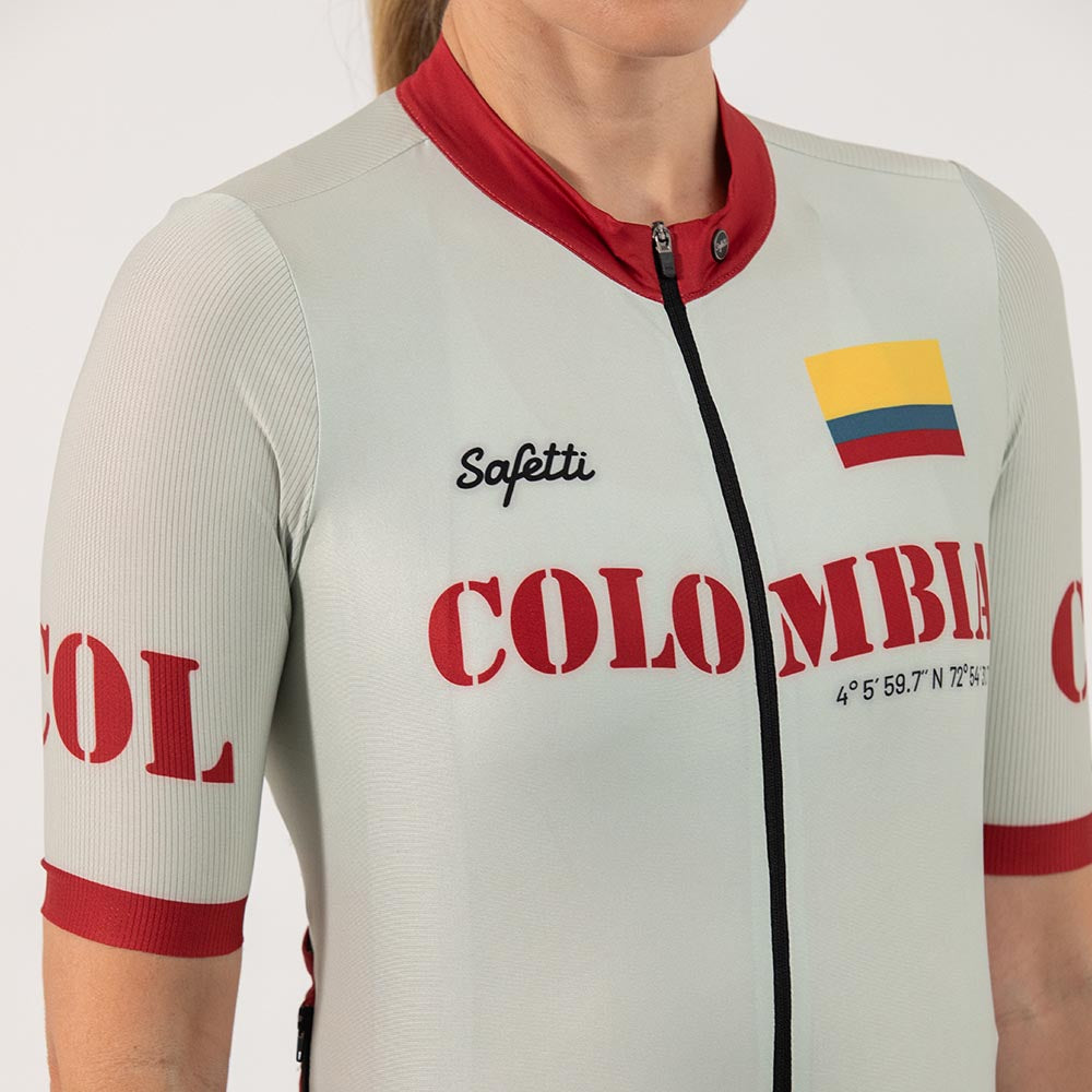 CAMISA CICLISMO MANGA CORTA COLOMBIA 51 PARA MUJER