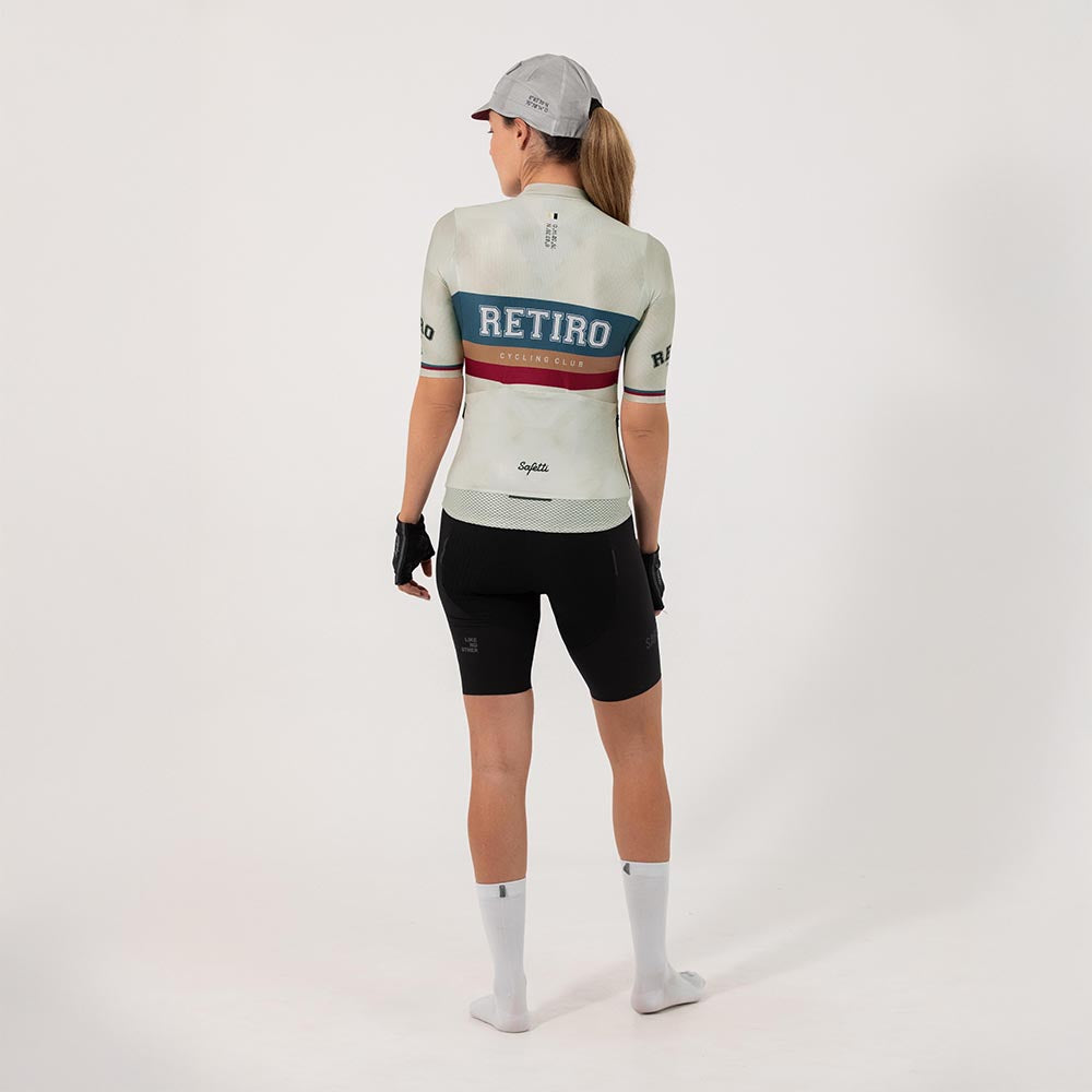 CAMISA CICLISMO MANGA CORTA RETIRO 2025 PEARL PARA MUJER