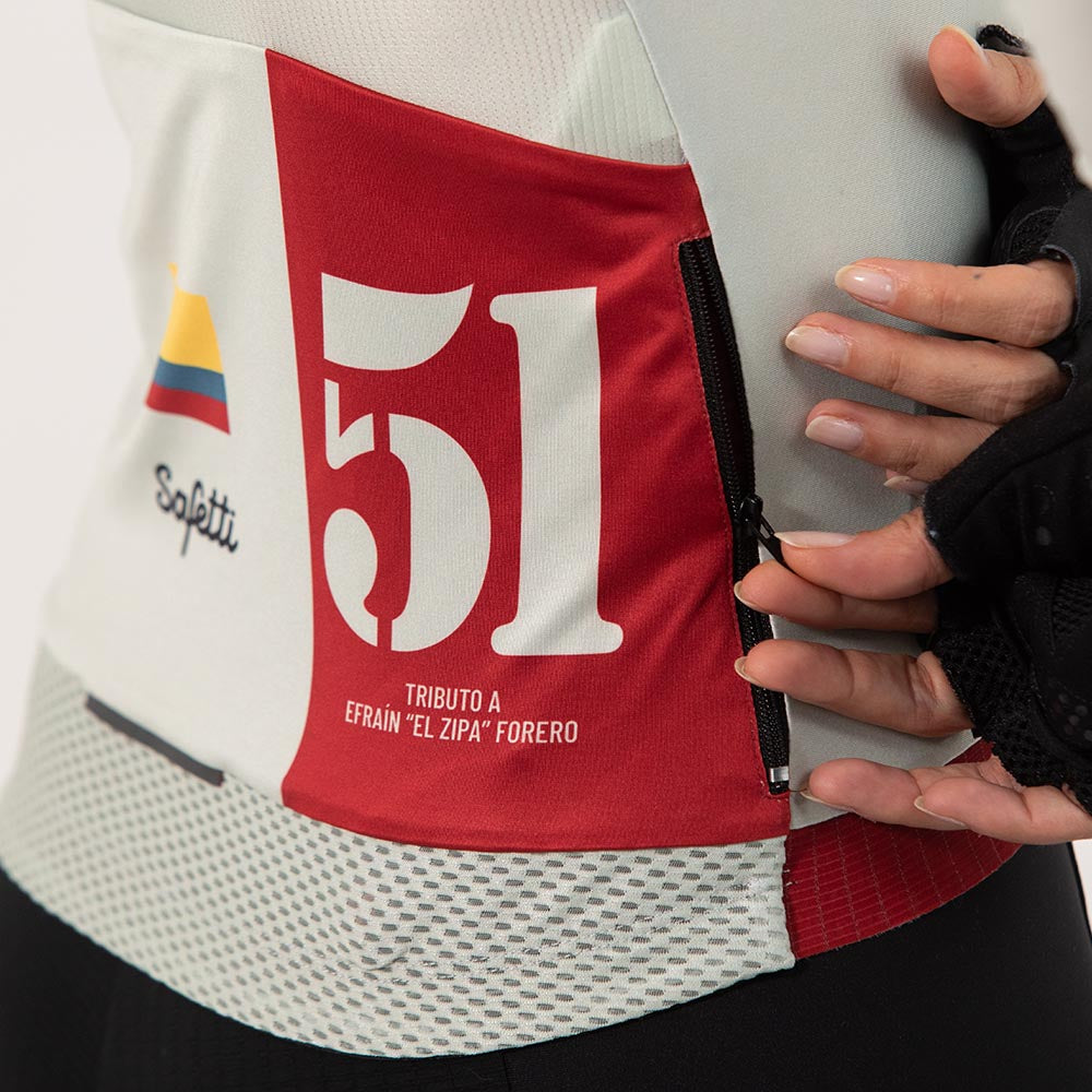 CAMISA CICLISMO MANGA LARGA COLOMBIA 51 PARA MUJER