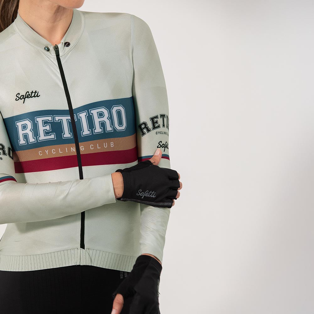 CAMISA CICLISMO MANGA LARGA RETIRO 2025 PEARL PARA MUJER
