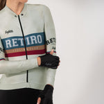 CAMISA CICLISMO MANGA LARGA RETIRO 2025 PEARL PARA MUJER