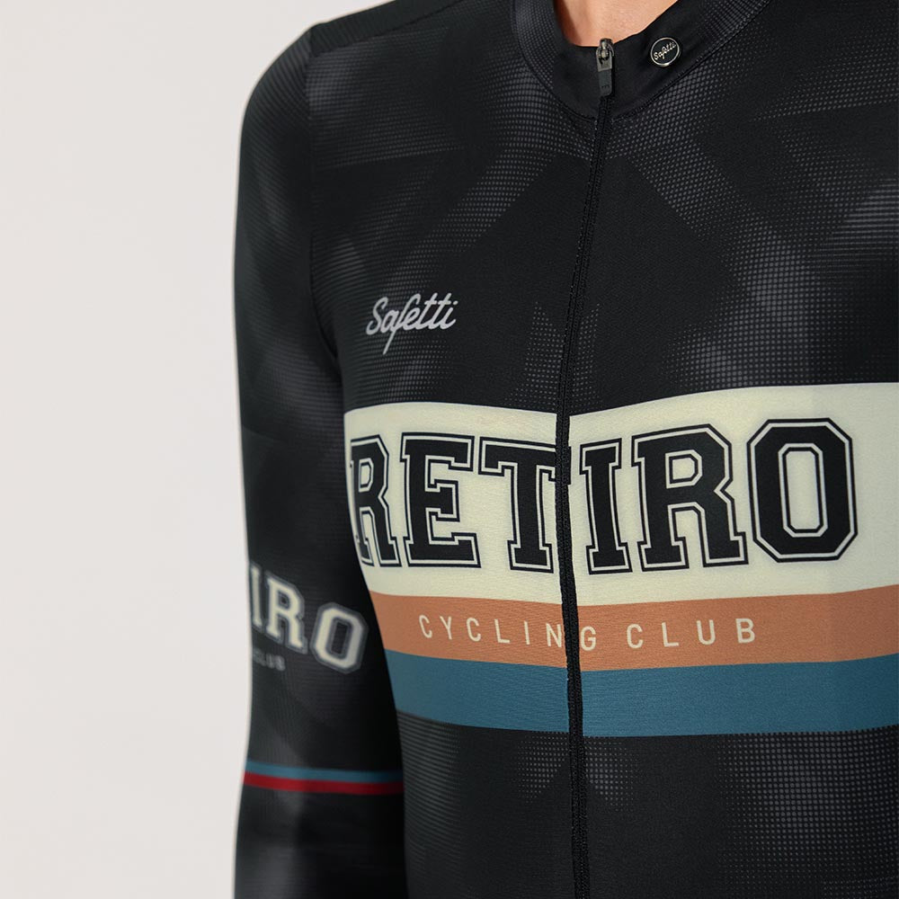 CAMISA CICLISMO MANGA LARGA RETIRO 2025 BLACK PARA MUJER