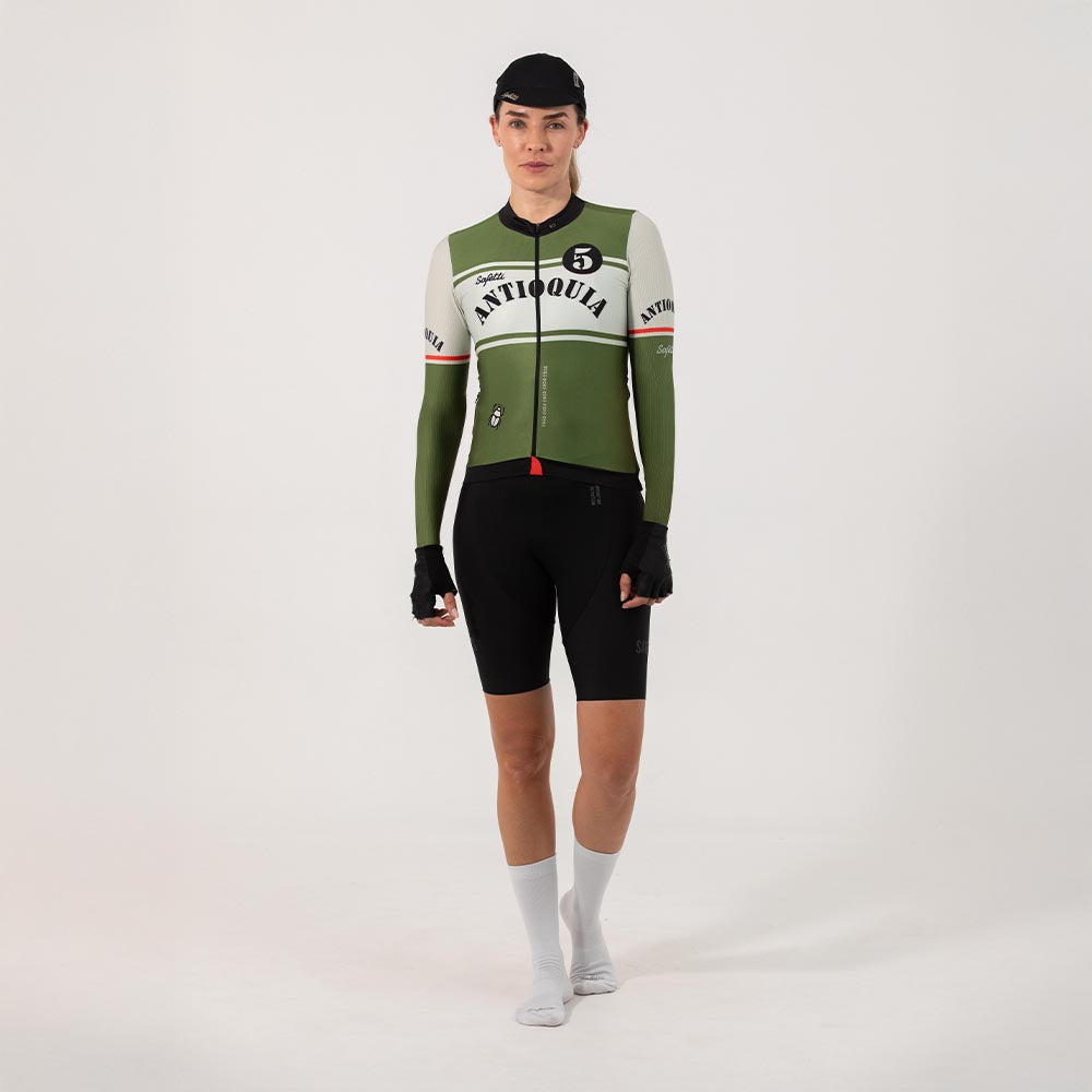 CAMISA CICLISMO MANGA LARGA ANTIOQUIA PARA MUJER