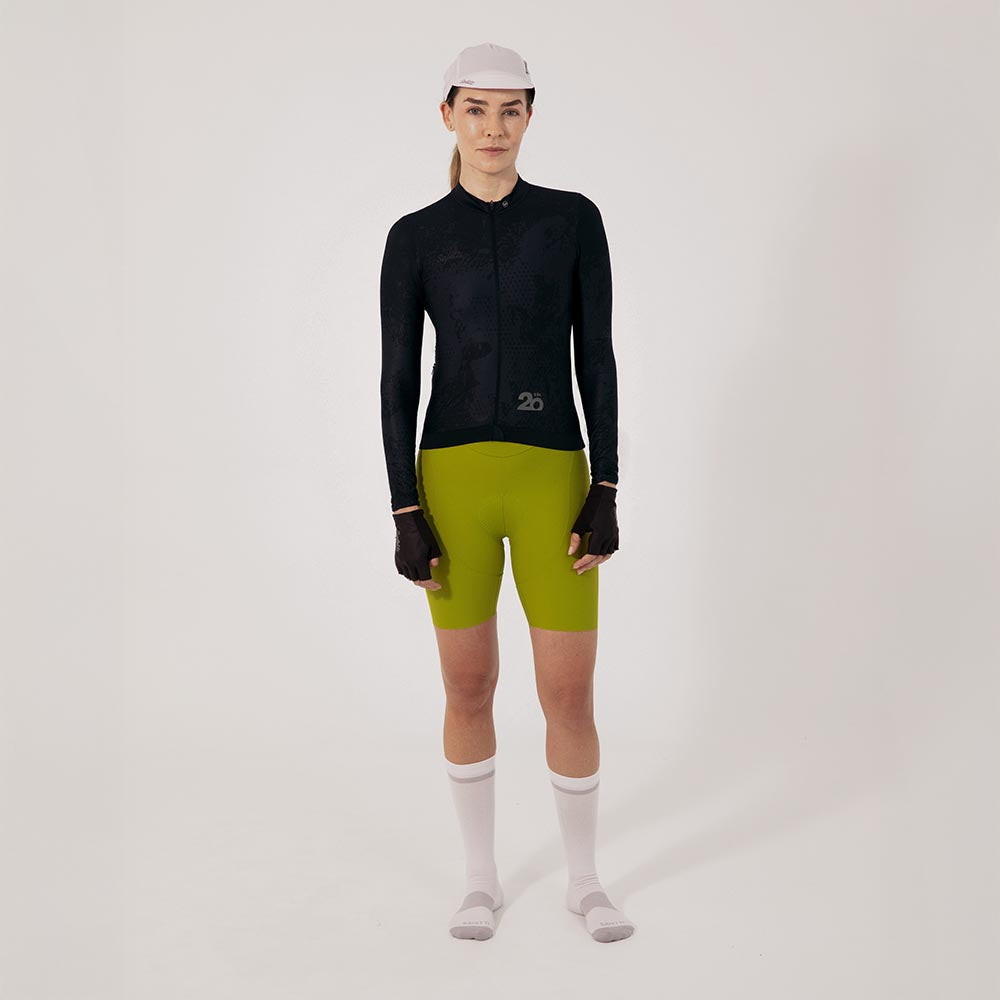 CAMISA CICLISMO MANGA LARGA ESSENTIAL BLACK PARA MUJER