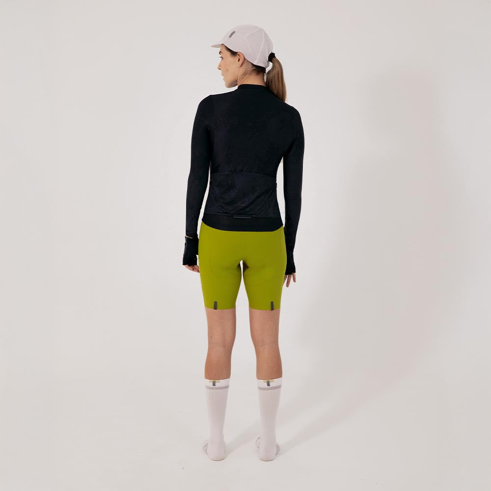 CAMISA CICLISMO MANGA LARGA ESSENTIAL BLACK PARA MUJER