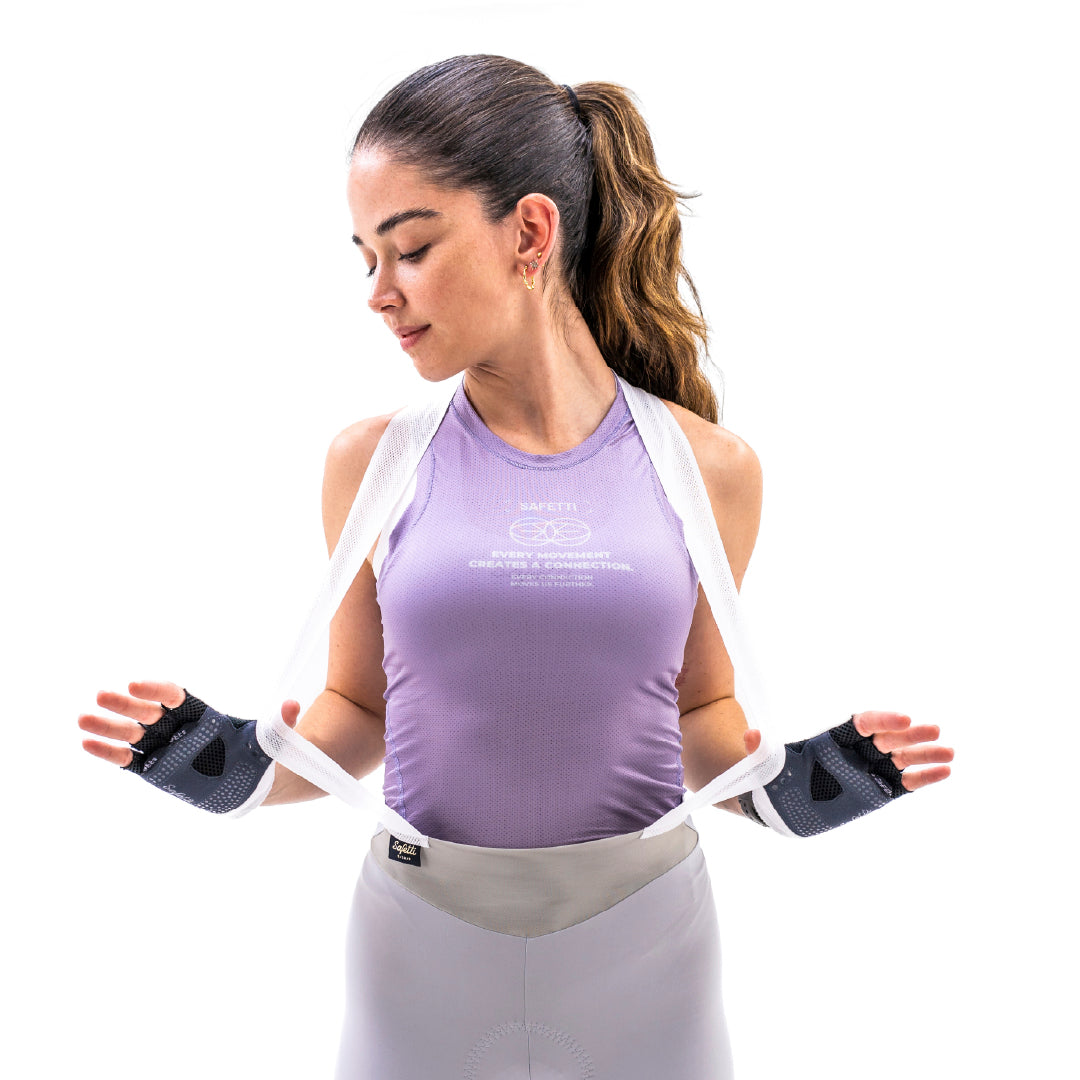 CAMISA INTERIOR CICLISMO MANGA SISA PLUM CIRUELA PARA MUJER